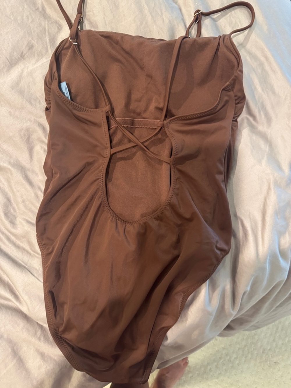 Shade & Shore Brown One-Piece Swimsuit - Picture 2 of 4
